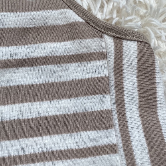 Loft Racerback Sun Dress 💗 Taupe & Oatmeal - Picture 14 of 15